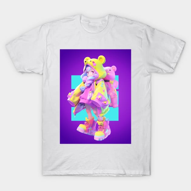 AKBLM - KAWAII FAIRY KEI フェアリー系 | KAWAII PASTEL ANIME AKIHABARA STYLE GIRL T-Shirt by AKBLM